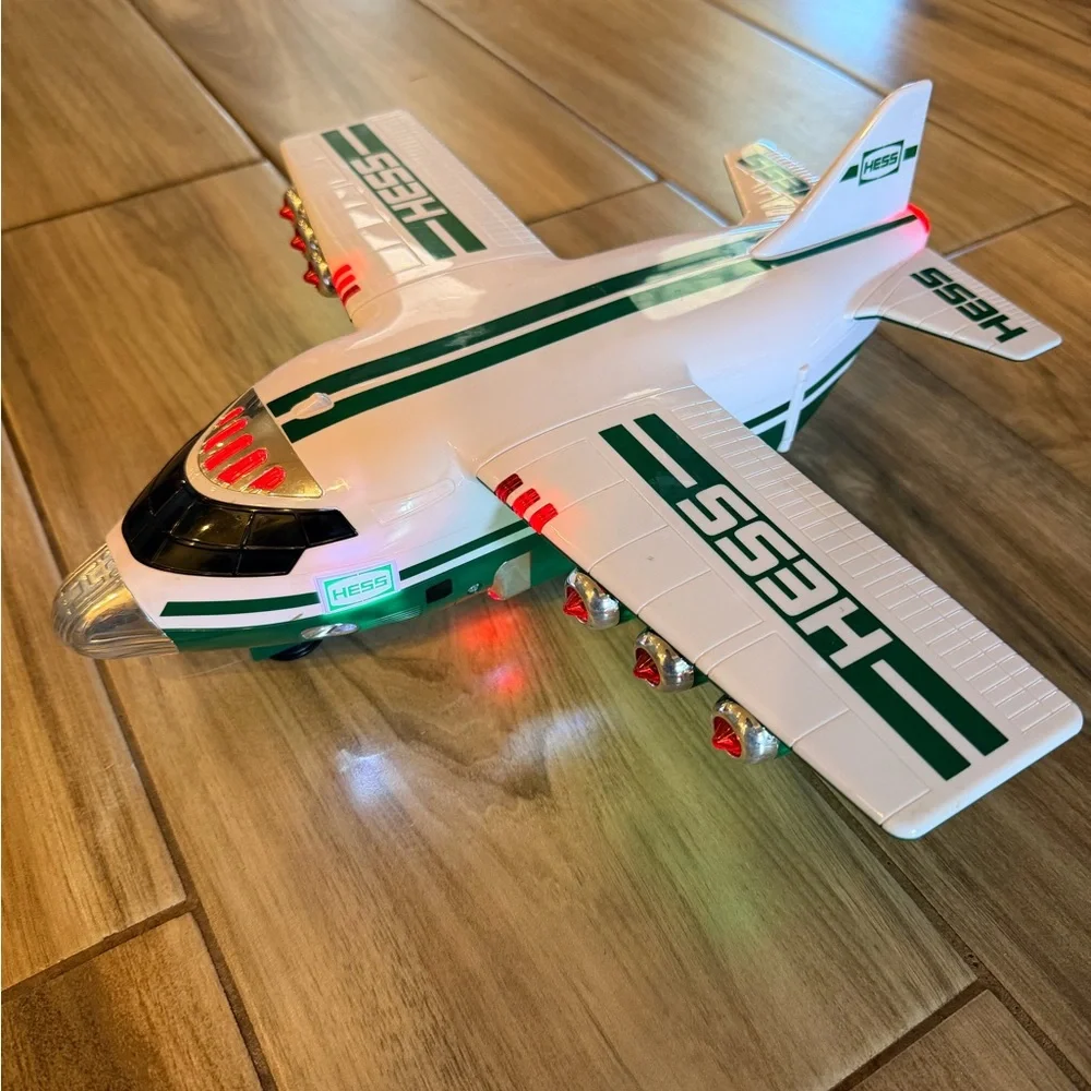 Hess Green and White Cargo Plane and Jet Toy - Picture 4 of 6